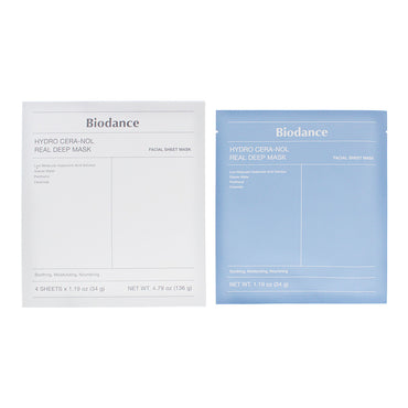 Biodance Hydro Cera-Nol Real Deep Mask Sheet 4 x 34g