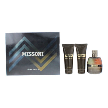 Missoni 3 Piece Gift Set: Eau de Parfum 100ml - Aftershave 100ml - Shower Gel 10