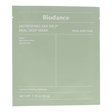 Biodance Refreshing Sea Kelp Real Deep Mask Sheet 1 x 34g