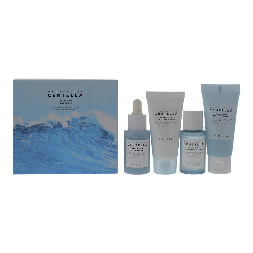 Skin1004 Madagascar  Centella Hyalu-Cica 4 Piece Gift Set: Toner 30ml - Serum 30