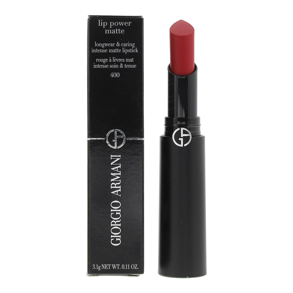 Giorgio Armani Lip Power Matte Longwear & Caring 400 Lipstick 3.1g