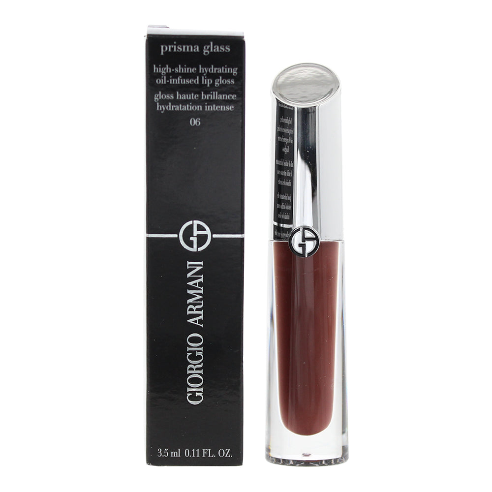 Giorgio Armani Prisma Glass High-Shine Hydrating Oil-Infused 06 Lip Gloss 3.5ml