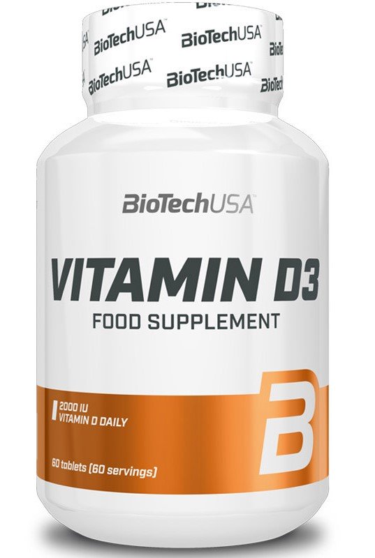 BioTechUSA, Vitamin D3, 50mcg - 120 tablets