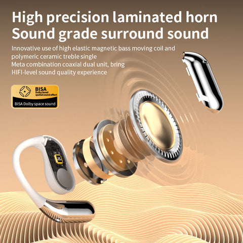 Active noise cancelling earphones wireless 5.3 noise-cancelling earphones hand free wireless headphones with mic Q16PRO