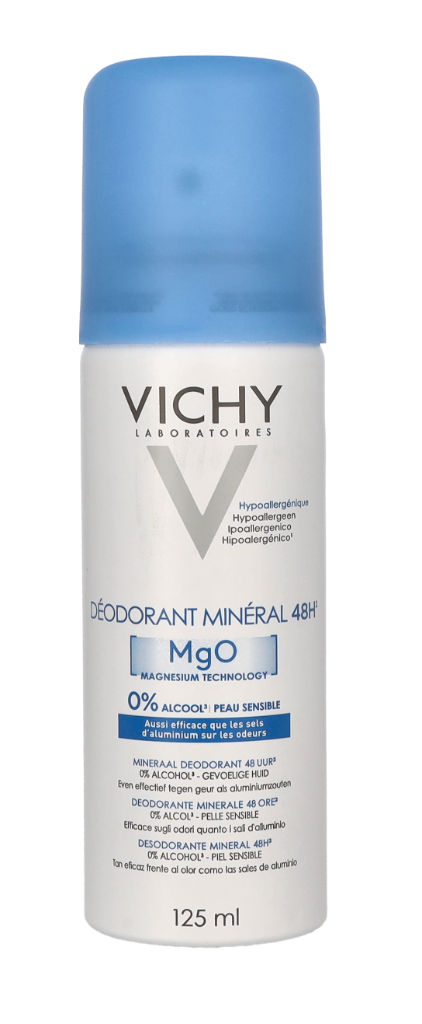 Vichy 48H Mineral MgO Deodorant Spray 125 ml