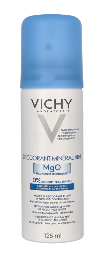 Vichy 48H Mineral MgO Deodorant Spray 125 ml