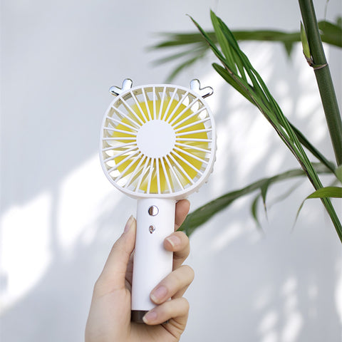 Cute Handheld Mini Fan Desktop Small Fan USB Charging Easy To Carry Fan Mute Small Fan