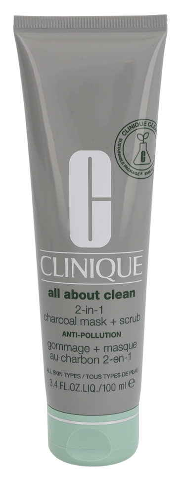 Clinique All About Clean 2-In-1 Charcoal Mask + Scrub 100 ml