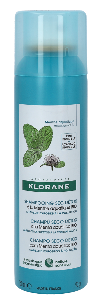 Klorane Detox Dry Shampoo With Organic Aquatic Mint 150 ml