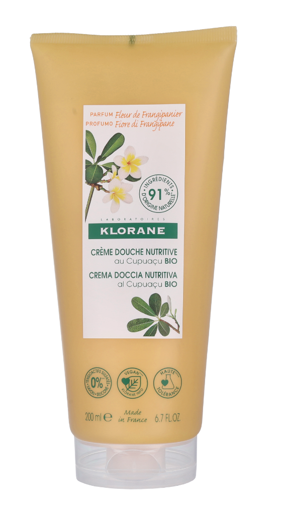 Klorane Shower Cream With Organic Cupuacu Frangipani Flower 200 ml