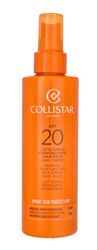 Collistar Tanning Moisturizing Milk Spray Face-Body SPF20 200 ml