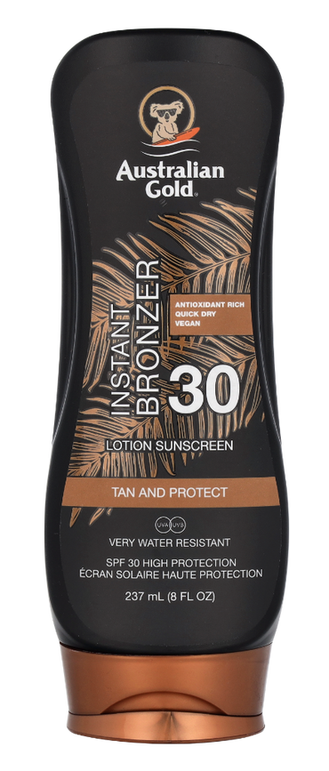 Australian Gold Instant Bronzer Lotion Sunscreen SPF30 237 ml