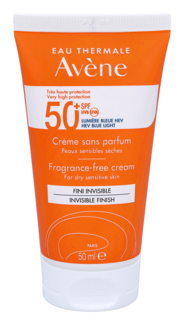 Avene High Protection Unscented Cream SPF50+ 50 ml