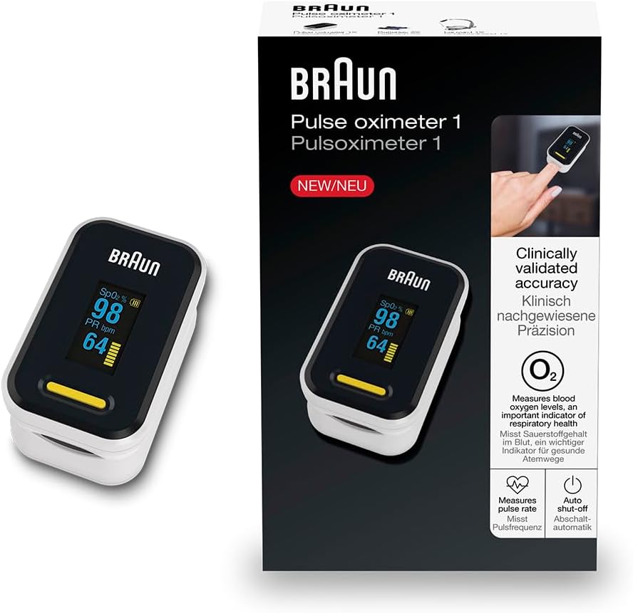 Braun Braun Pulsoximeter 1 | Hinterleuchtetes OLED