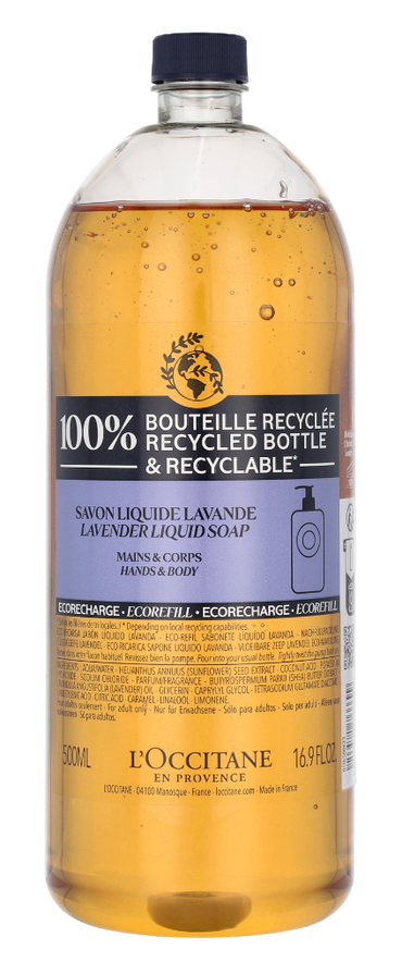 L'Occitane Lavender Liquid Hand & Body Soap - Refill 500 ml