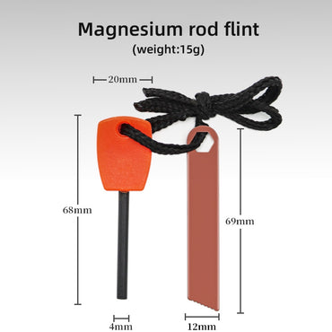 Camping set small mini flint waterproof ignition magnesium strip magnesium rod