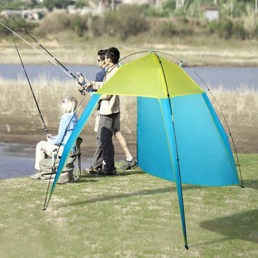 Pop Up Beach Tent Sun Shade Shelter Anti-UV Shelter Fully Automatic Folding Camping Tent