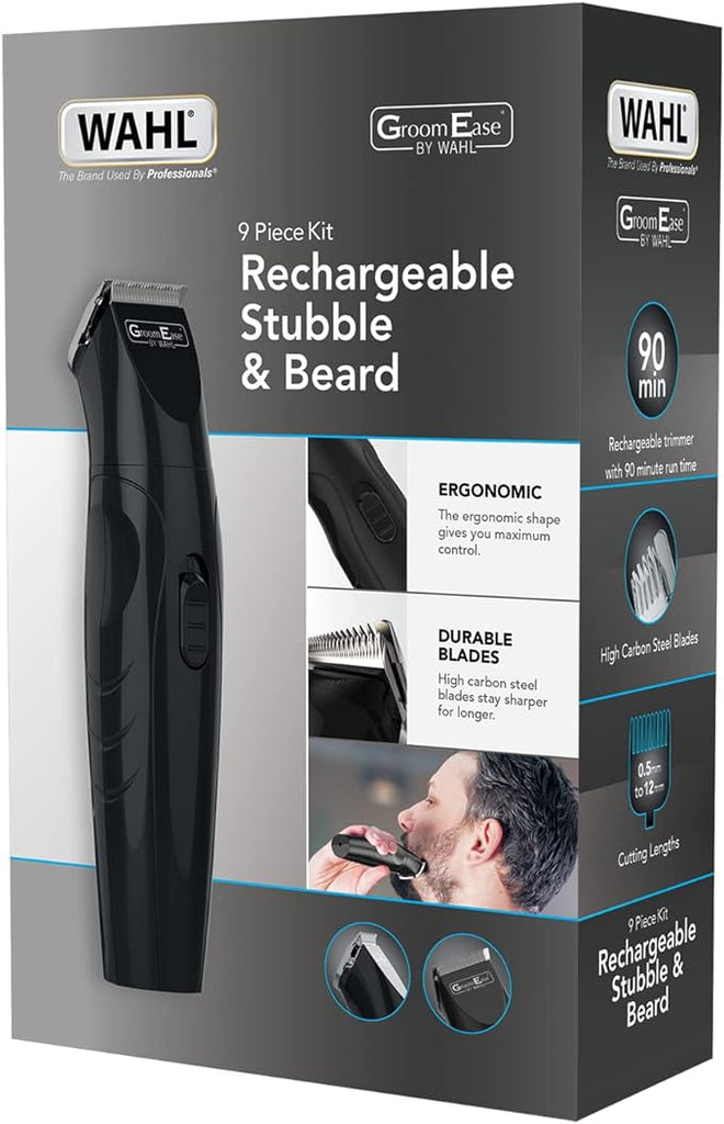 Wahl GroomEase | Stubble & Beard Trimmer,Rechargeable