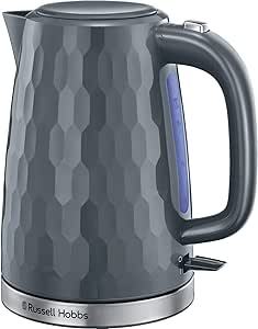 Russell Hobbs Kettle | 1.7L | 3kW | Honeycomb | Grey