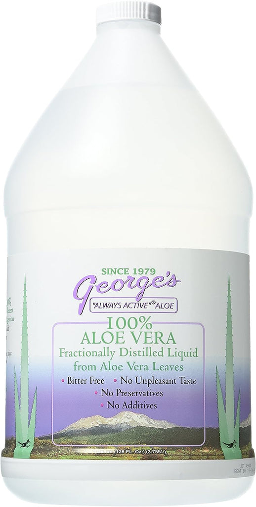 George's Aloe Vera, liquide 100 % aloe vera, 128 fl oz.
