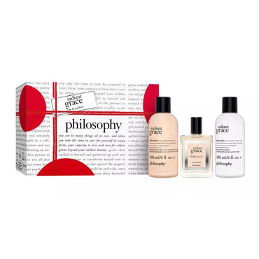 PHILOSOPHY AMAZING GRACE SET: 1 x EDP SPRAY 60ML / 1 x FIRMING BODY EMULSION 180ML /  1 x SHOWER GEL 180ML