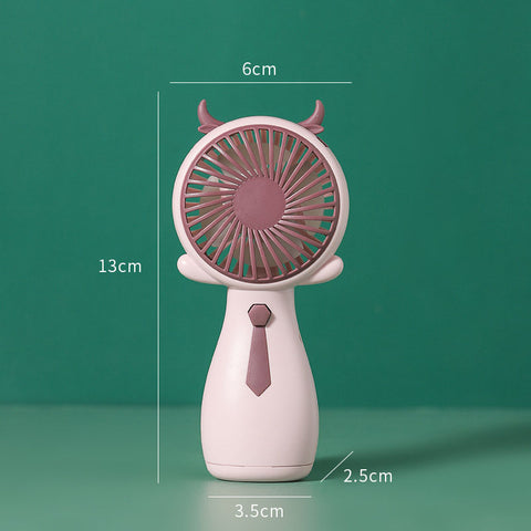 Girls Fan Cute Fan Antlers Small Fan Handheld Fan Mini Portable Fan Company Gift Fan