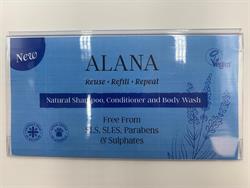 Alana Alana Branded Shelf Talker 6x3 inches (15x7.5cm)