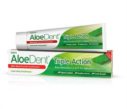 Aloe Dent Triple Action Aloe+CoQ10 Toothpaste FLUORIDE - Peppermint 100ml