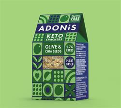 Adonis Keto Olive & Chia Seeds Crackers 60g