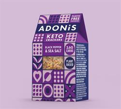 Adonis Keto Black Pepper & Sea Salt Crackers 60g