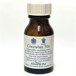 Ainsworths Cocculus 30C Single Counter Remedy 120 tabs