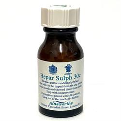 Ainsworths Hepar Sulph 30C Single Counter Remedy 120 tabs