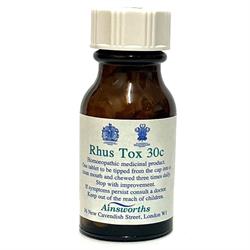 Ainsworths Rhus Tox 30C Single Counter Remedy 120 tabs