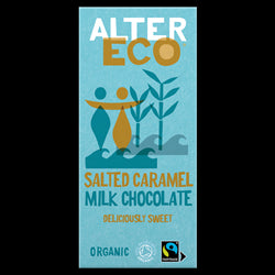 AlterEco AlterEco Organic Milk Chocolate Salted Caramel 100g