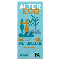 AlterEco AlterEco Organic Milk Chocolate Salted Caramel 100g