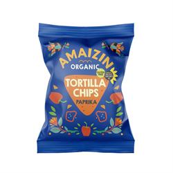 Amaizin Corn Chips- Paprika - Organic - 75g Bag