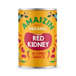 Amaizin Organic Red Kidney Beans in Chilli Sauce 400g