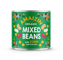 Amaizin Organic Mixed Beans with Corn 200g