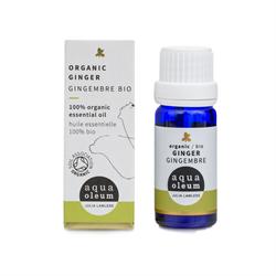 Aqua Oleum Organic Ginger Zingiber Officinale (France) Essential Oil 10ml