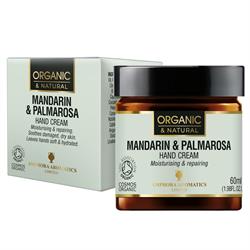 Amphora Aromatics Mandarin & Palmarosa Hand Cream -Cosmos Organic 60ml