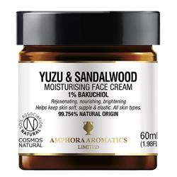 Amphora Aromatics Yuzu & Sandalwood Moisturising Face Cream with Bakuchiol 60ml