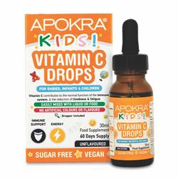 Apokra Kids Vegan Vitamin C Drops 30mL