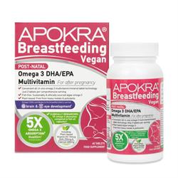 Apokra Vegan Breastfeeding Omega 3 DHA Multivitamin 60 Tabs