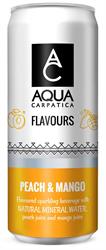 AQUA Carpatica Flavoured Sparkling Mineral Water Peach & Mango 330ml