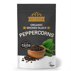 AUSHA Organic Smoked Black Peppercorns 100g - 2** Great Taste Award