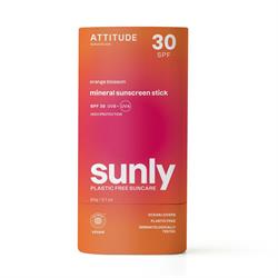 Attitude Sunly - Sunscreen Stick - Orange Blossom - 30 SPF - 60 g