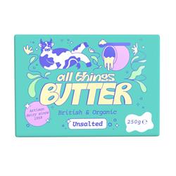 All Things Butter All Things Butter British Organic Unsalted Butter 250g