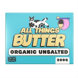 All Things All Things Butter British Organic Unsalted Butter 200g