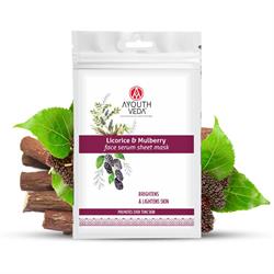 Ayouthveda Ayouthveda Licorice & Mulberry Face Serum Sheet Mask 20g