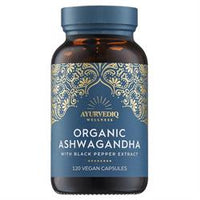 Ayurvediq Wellness Organic Ashwaganda & Black Pepper Extract Caps - 120's